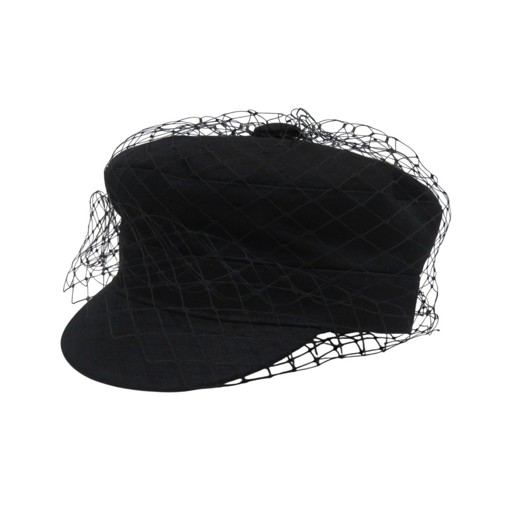 Christian Dior Tulle Casquette Hat, Canvas, 86ATY920G130